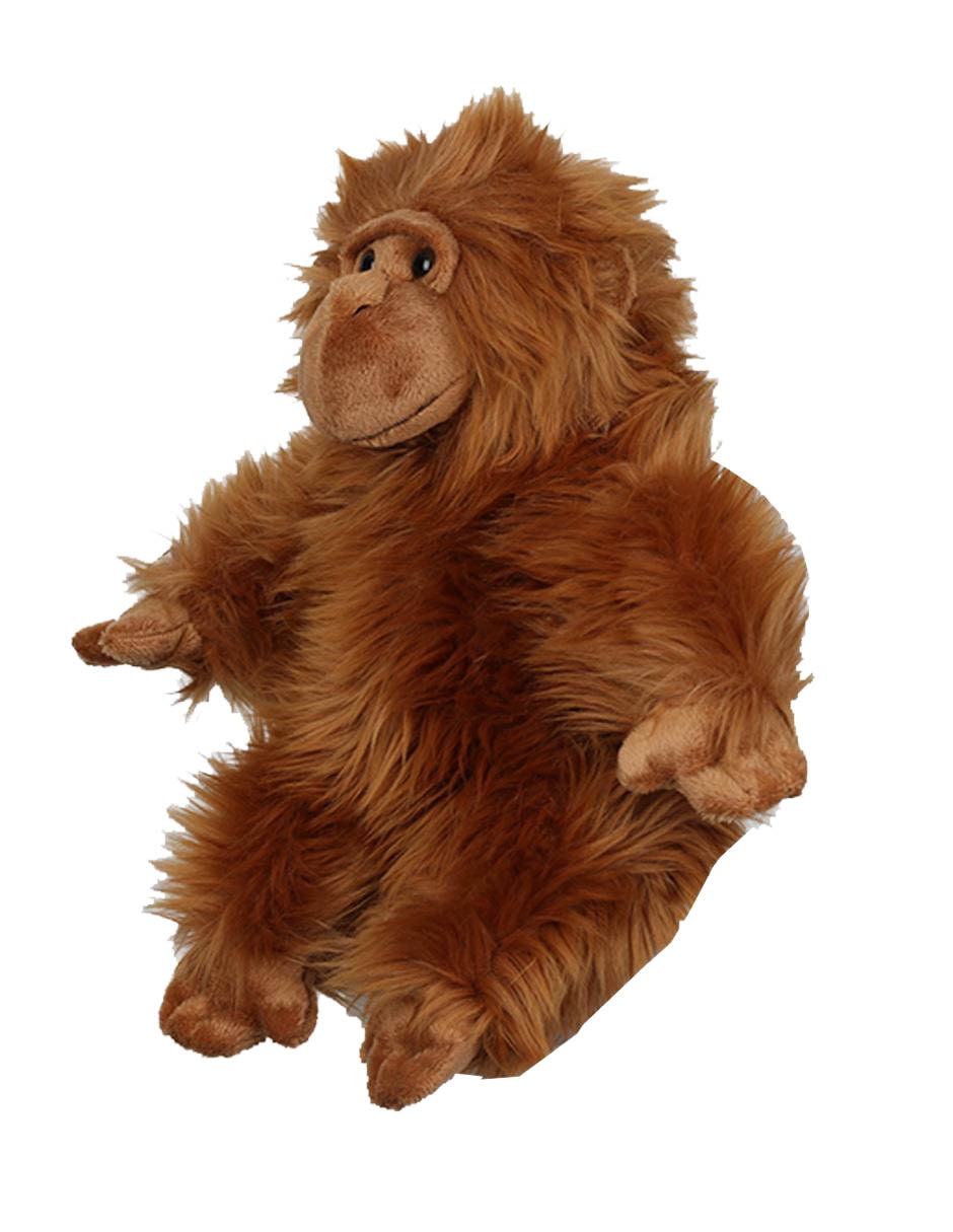 Peluche de orangután The Puppet Company Full Bodied Animal Puppets de 12 cm