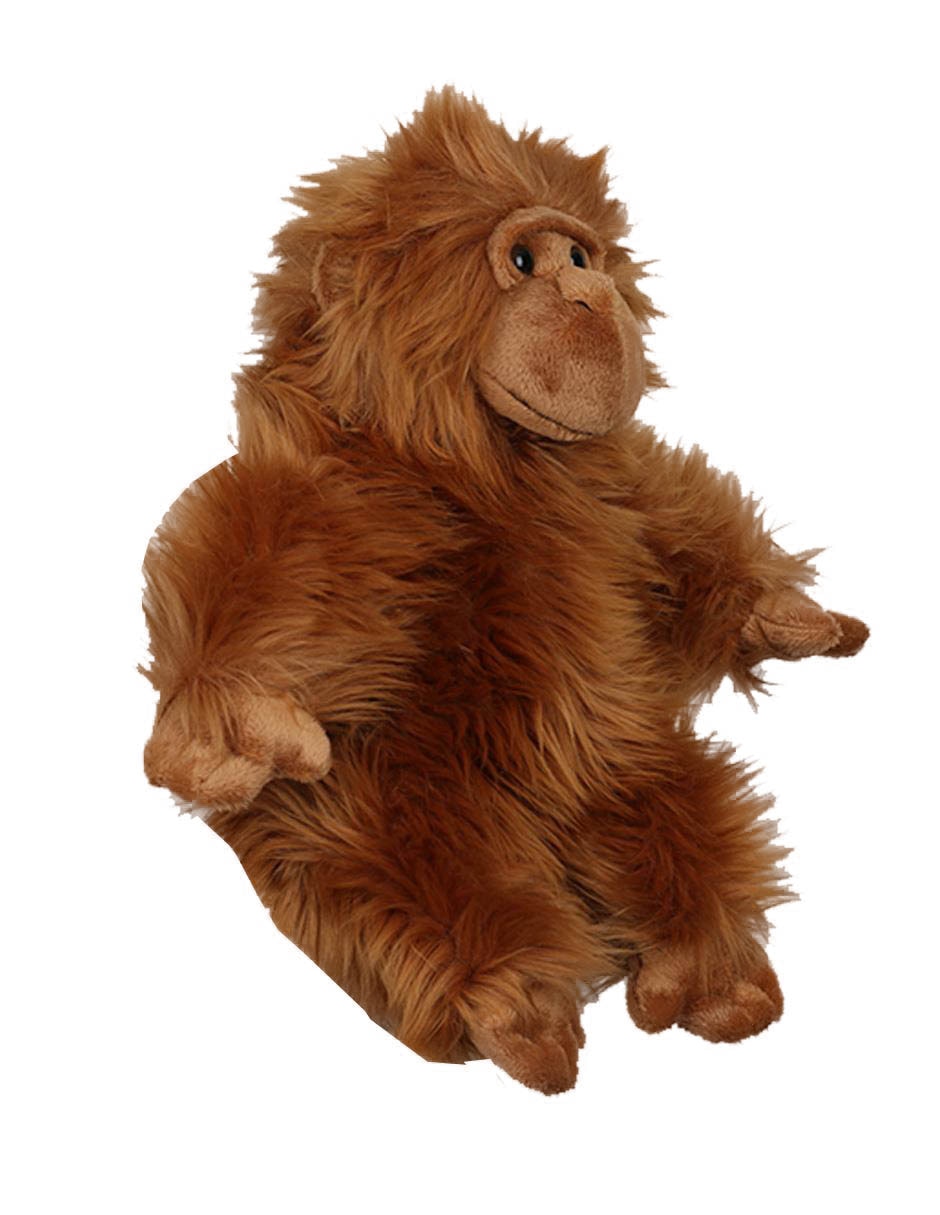 Peluche de orangután The Puppet Company Full Bodied Animal Puppets de 12 cm