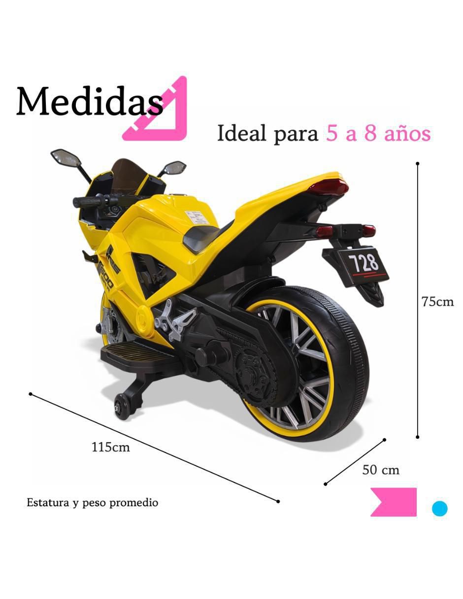 Moto montable de batería infantil 6