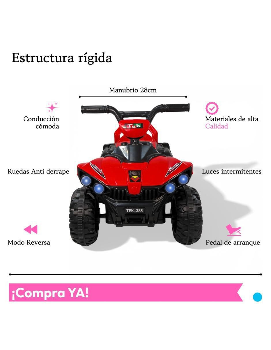 Cuatrimoto montable recargable infantil 5