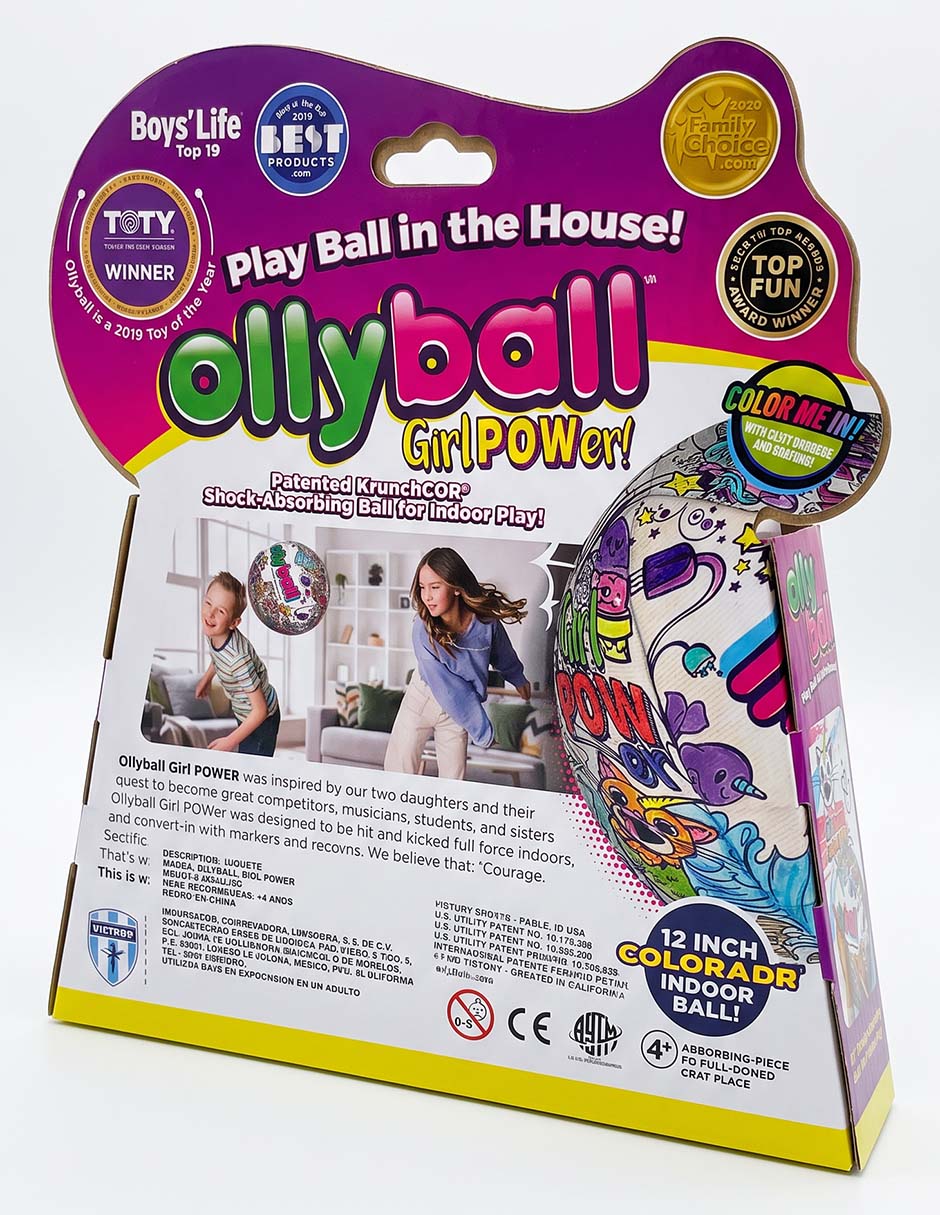 Balón Ollyball Girl Power para entretenimiento 4
