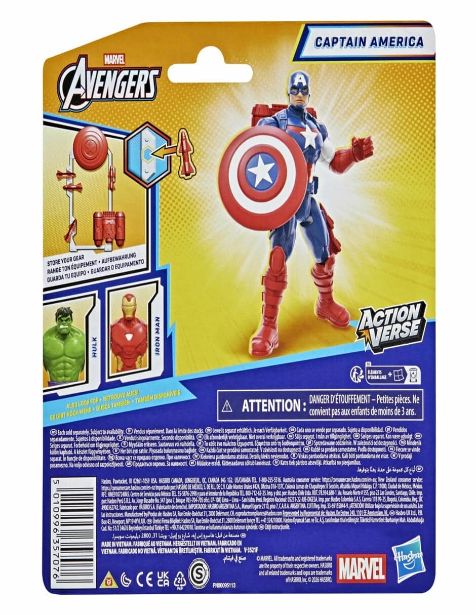 Figura de acción articulada Marvel: Avengers Capitán América 4
