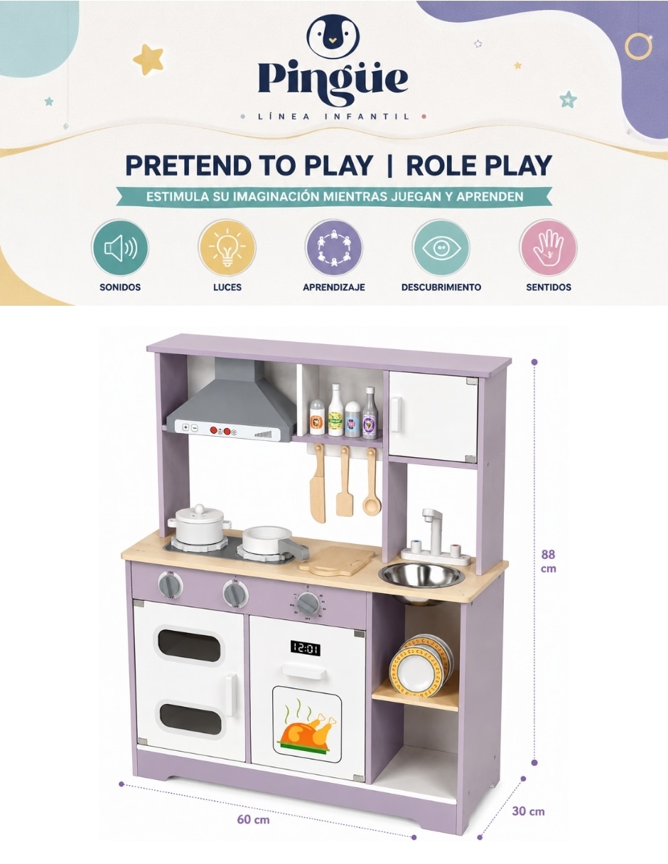 Cocina de juguete Pingüe