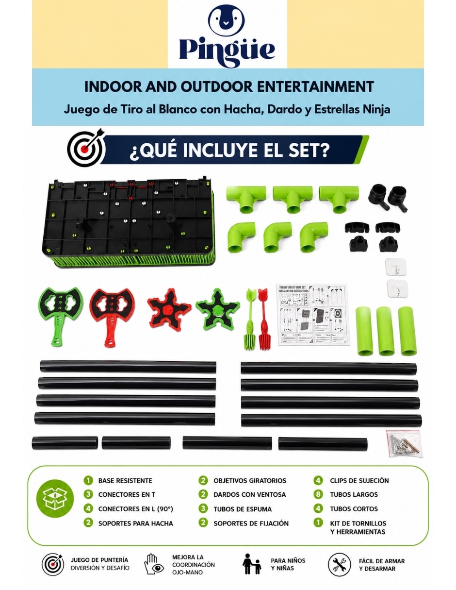 Set de juego de dardos