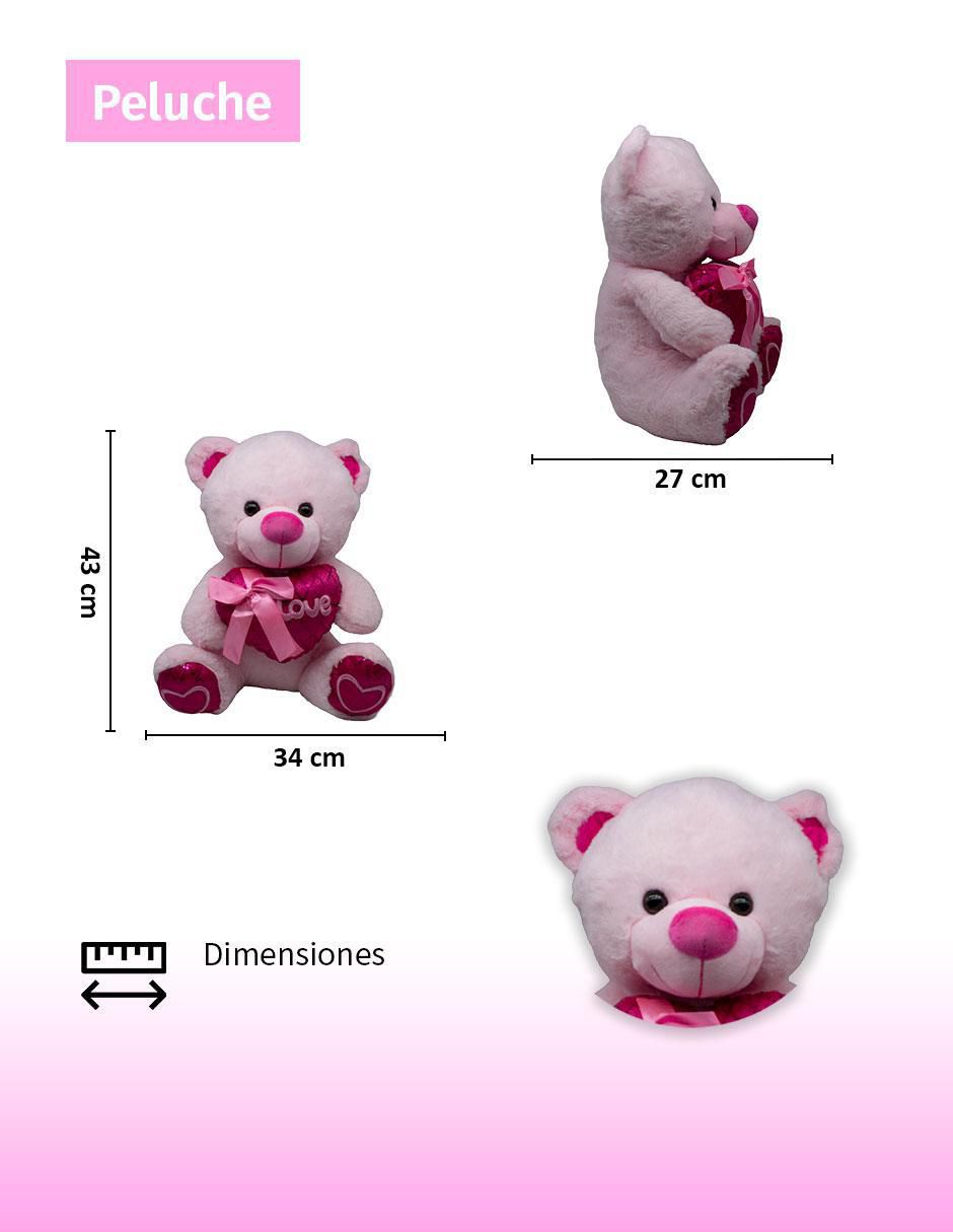 Peluche de San Valentín Oso de 44 cm 2