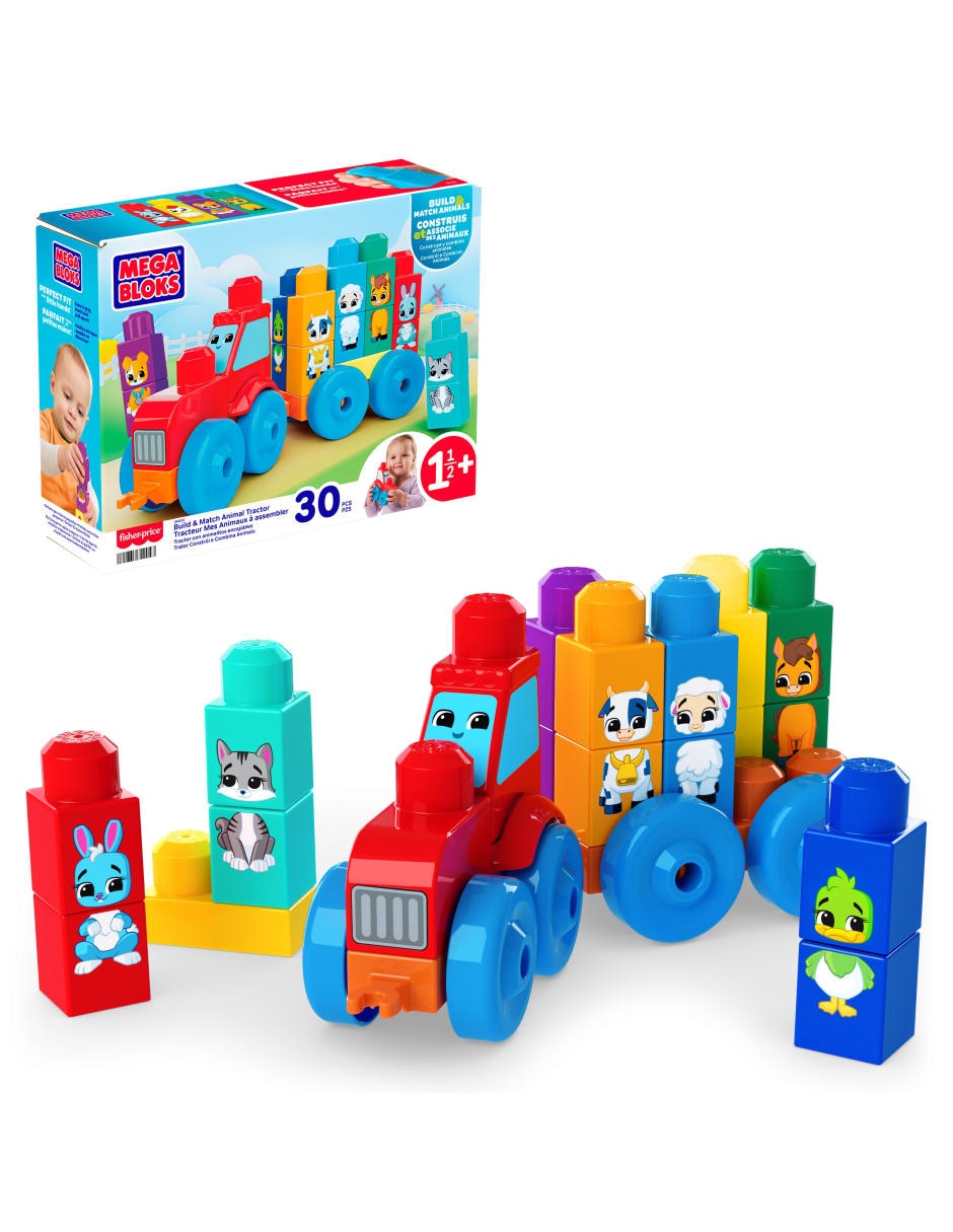 Mega Bloks Tractor De Animalitos JKG33 Tractor De Animalitos
