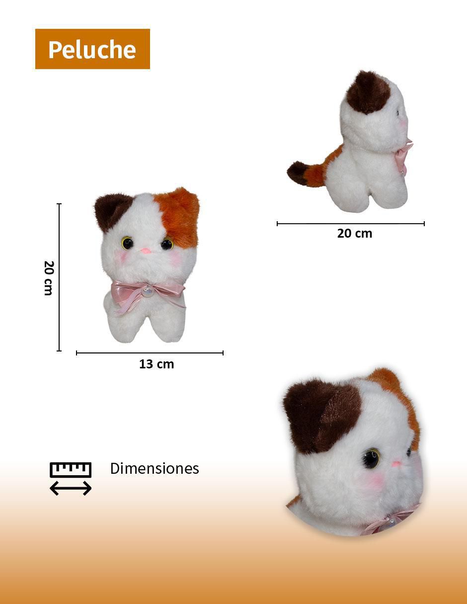 "peluche de" san valentín gato familia no aplica "de" 20 cm 3