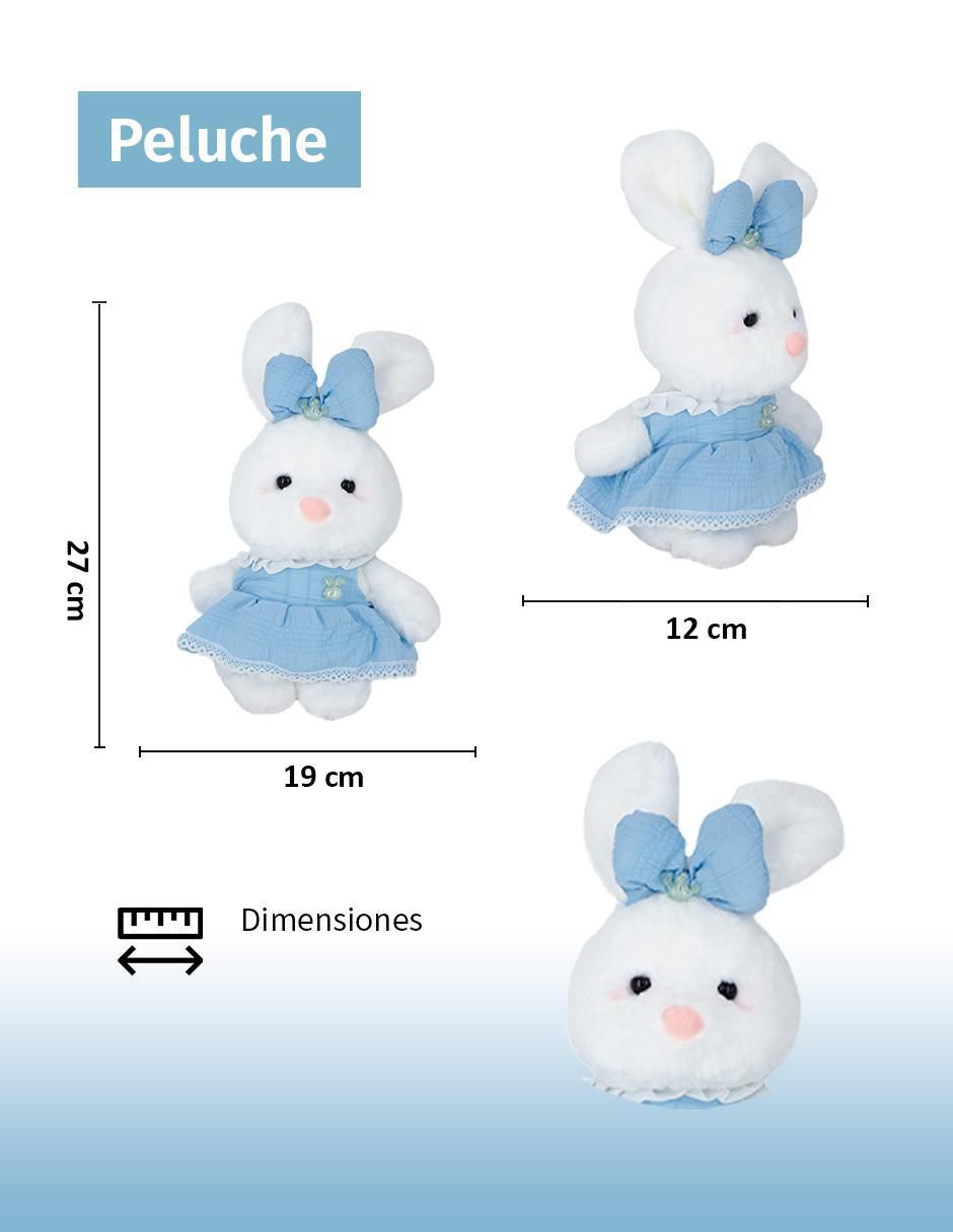 Peluche de conejo de 27 cm 3