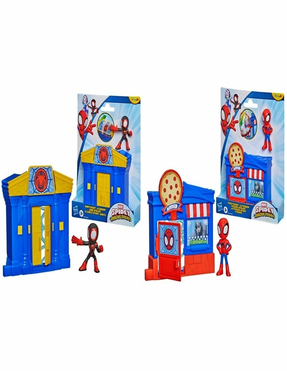 Set figuras acción sí spidey and his amazing friends no aplica estándar no aplica 3