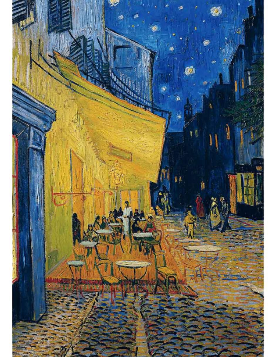 Rompecabezas Terraza de café por la noche 1000 piezas 2