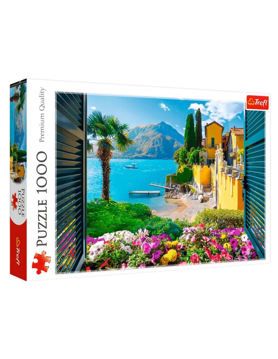 Rompecabezas Paisaje del Lago Como Italia Trefl 1000 piezas