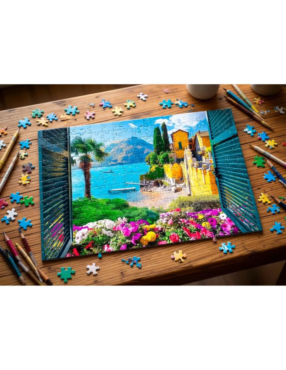 Rompecabezas Paisaje del Lago Como Italia 1000 piezas Rompecabezas Paisaje del Lago Como Italia 1000 piezas
