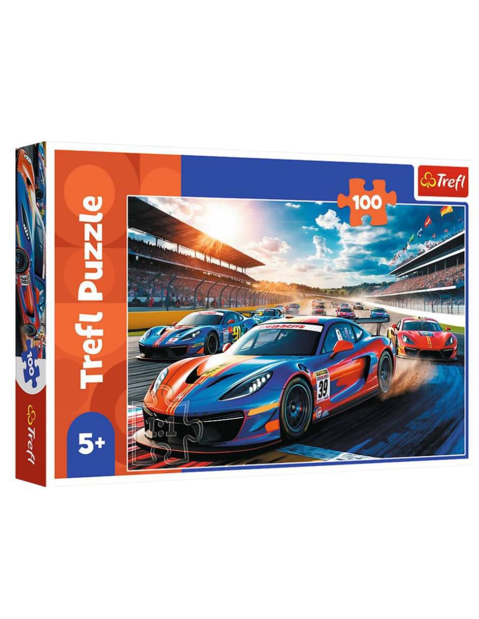 Rompecabezas Coches de Carreras Trefl 100 piezas