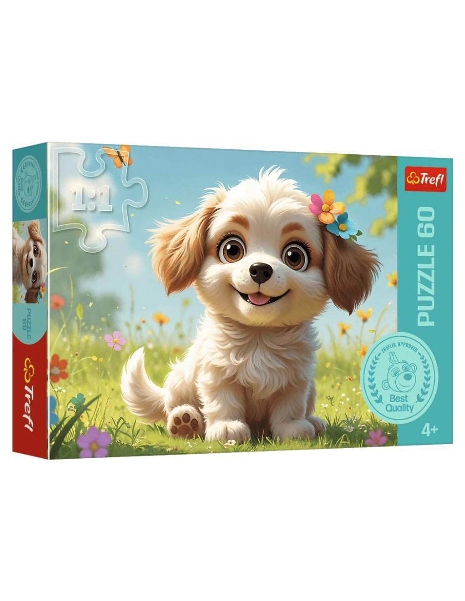 Rompecabezas Perritos Cachorro Trefl 60 piezas
