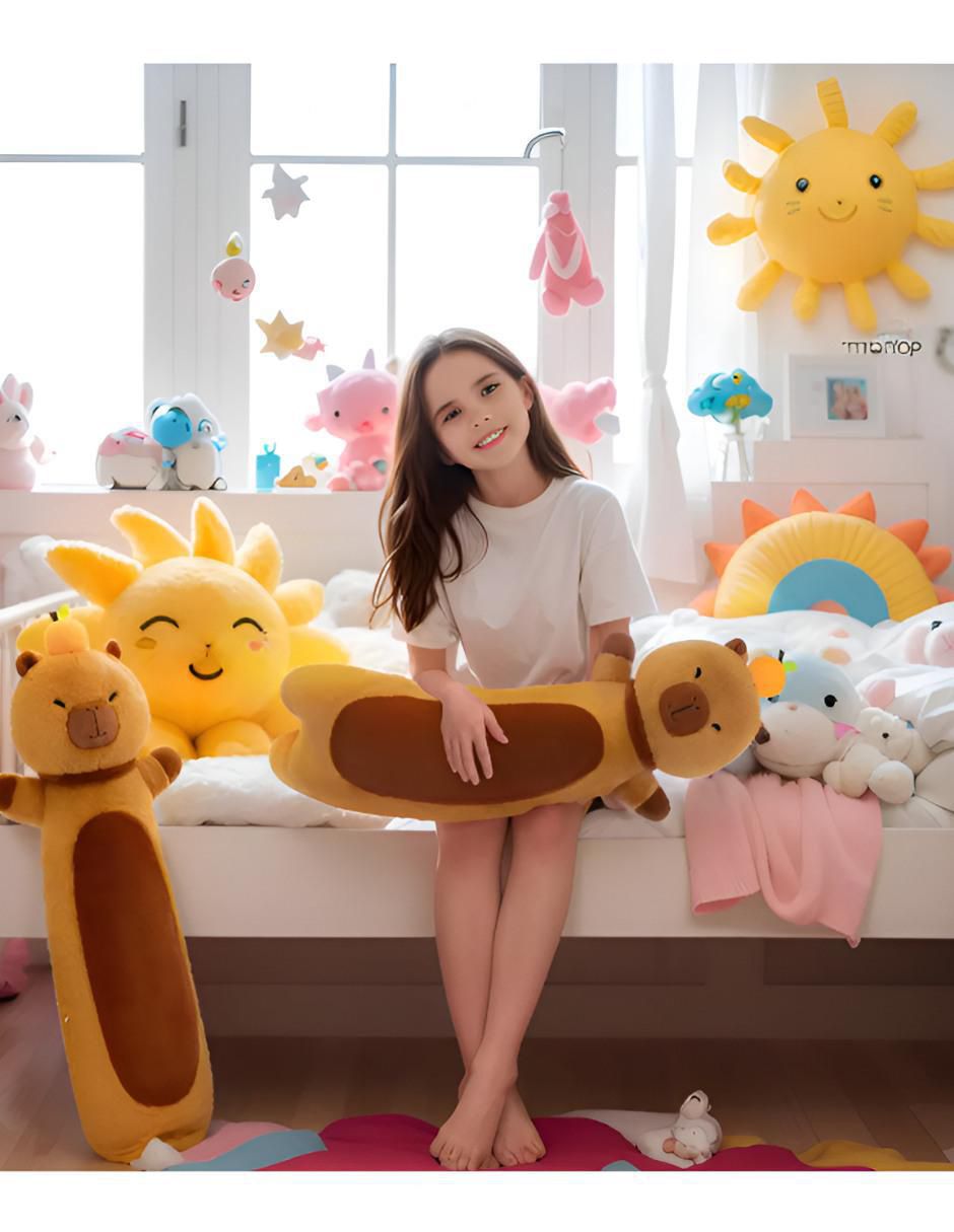 Peluche de capibara de 80 cm