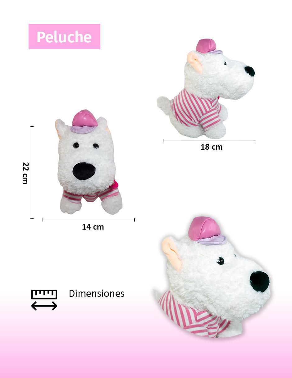 Peluche de San Valentín perro de 22 cm
