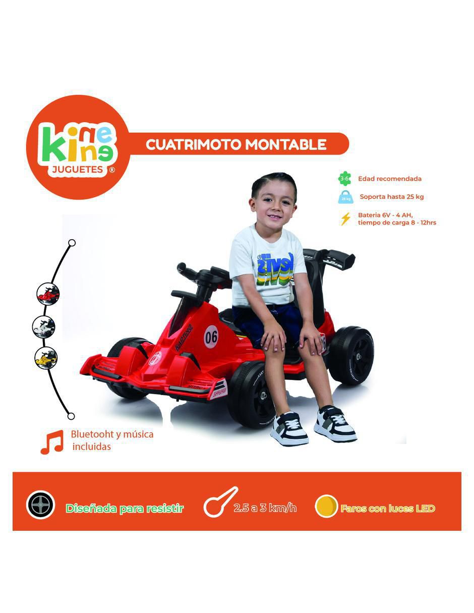 Automóvil montable con control remoto de batería unisex 5