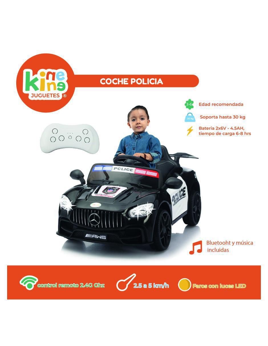 Automóvil montable con control remoto Kinene de batería para niño