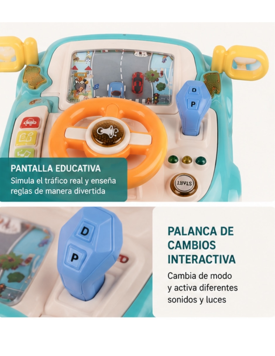 Volante aprendizaje multifunciones interactivo Pingüe juego de rol para niños