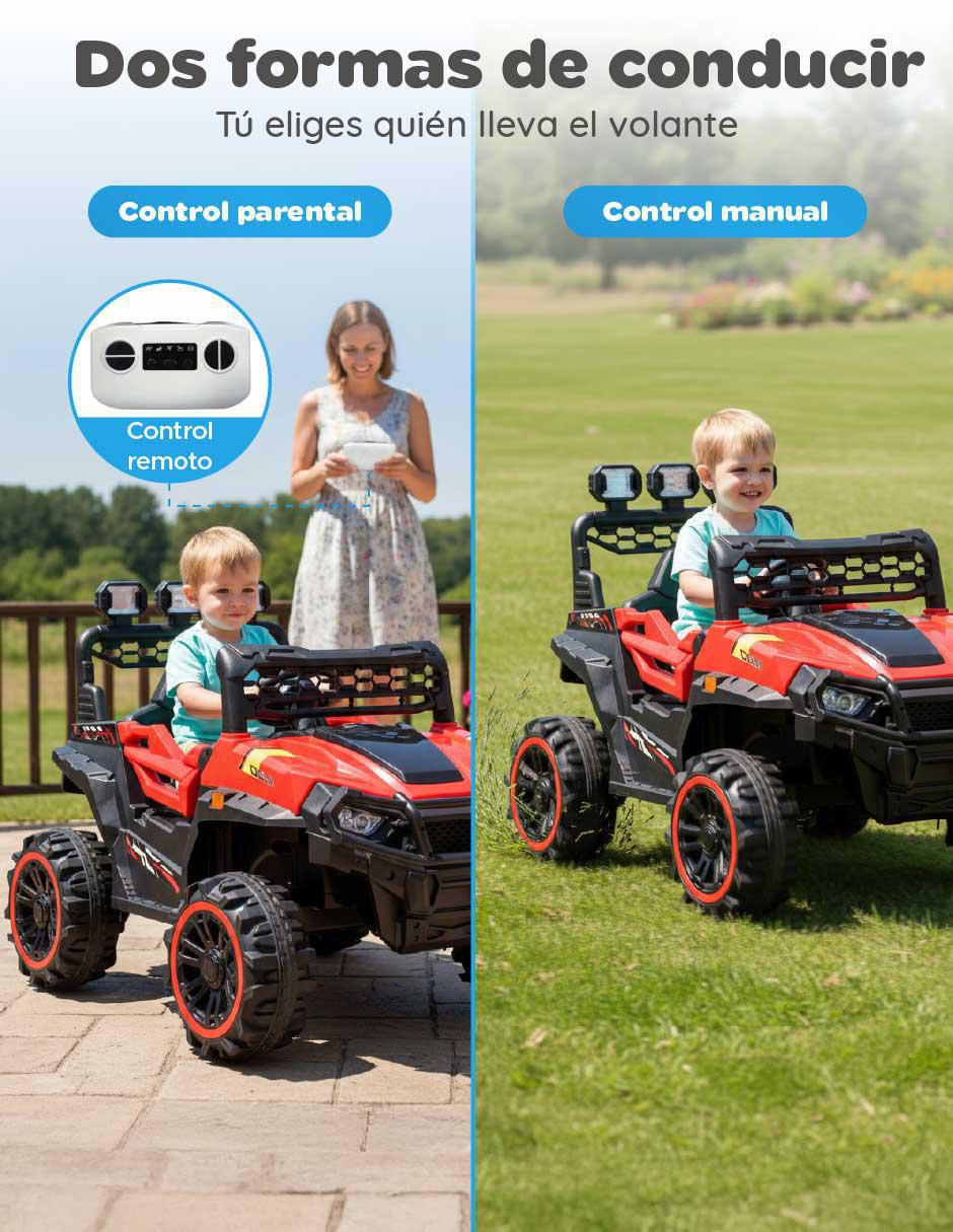 Automóvil montable con control remoto recargable unisex
