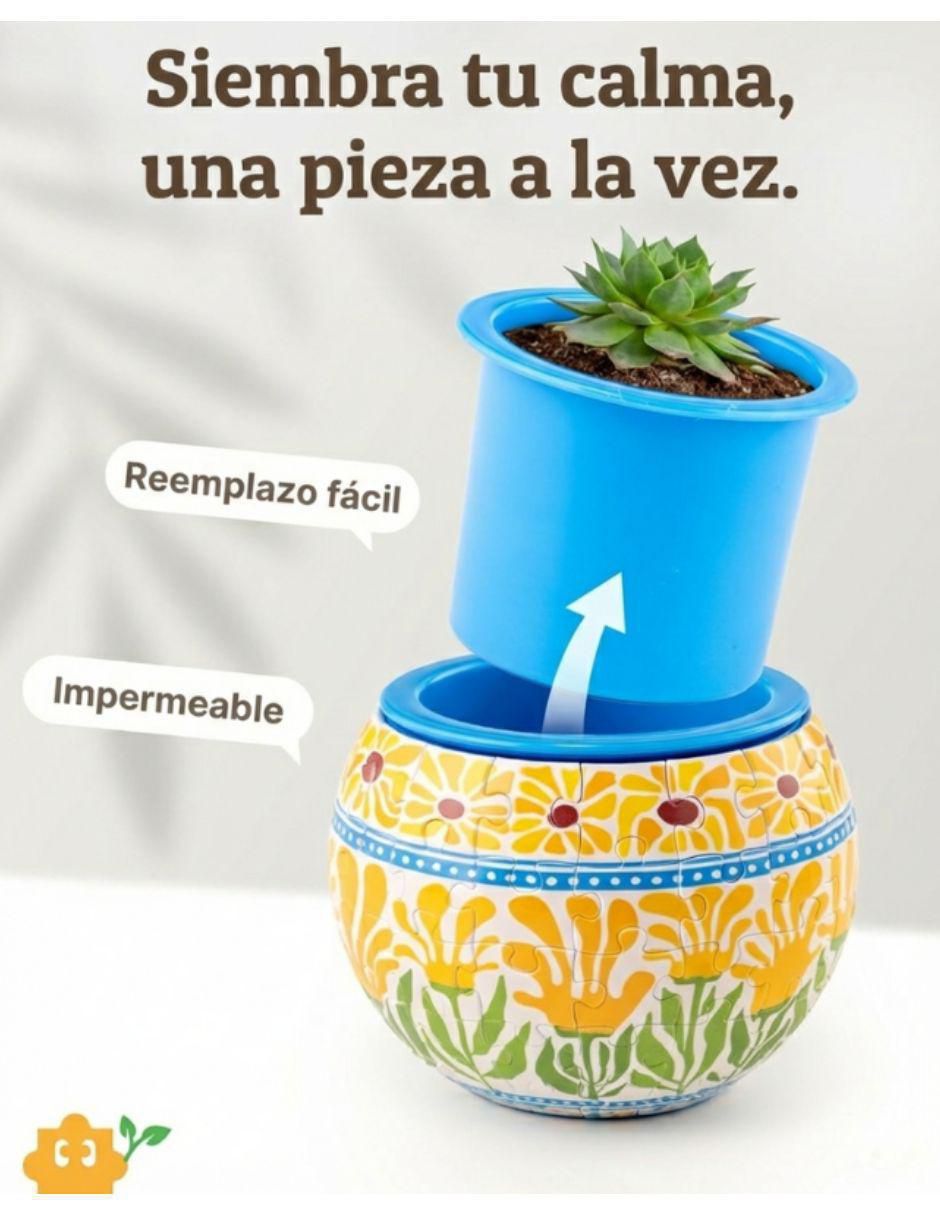 Rompecabezas maceta de plástico: flores en el 80 piezas 3