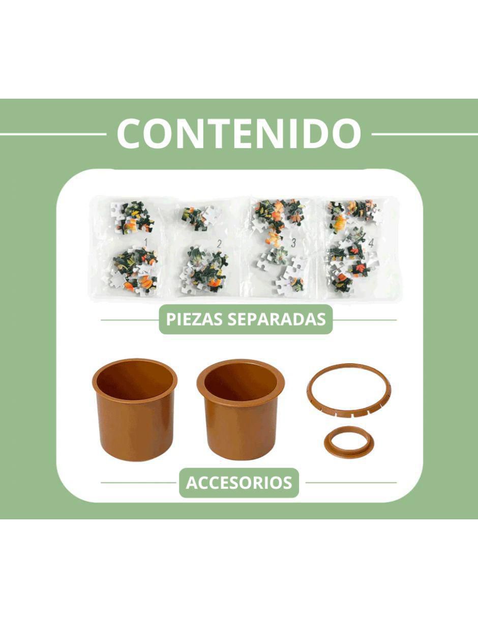 Rompecabezas maceta de plástico: flores en el 80 piezas