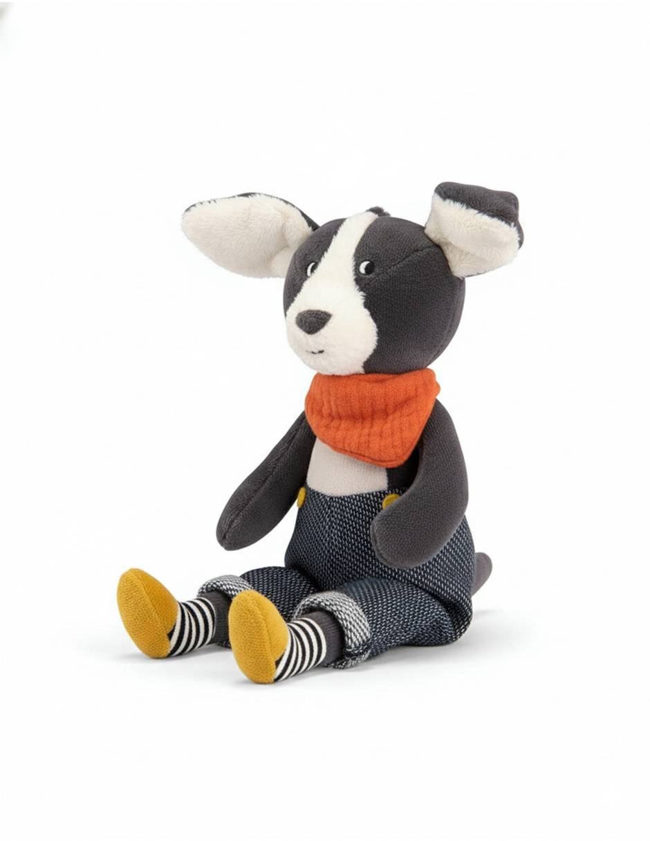 Peluche de perro puce & pilou de 1 pza Peluche de perro puce & pilou de 1 pza
