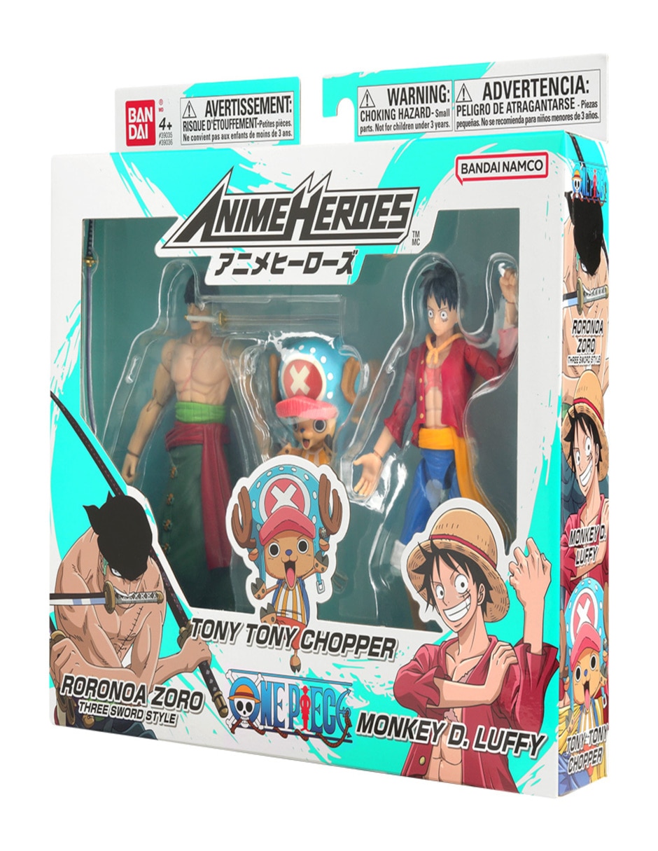 Set figuras acción articulada One Piece Diferentes personajes 3