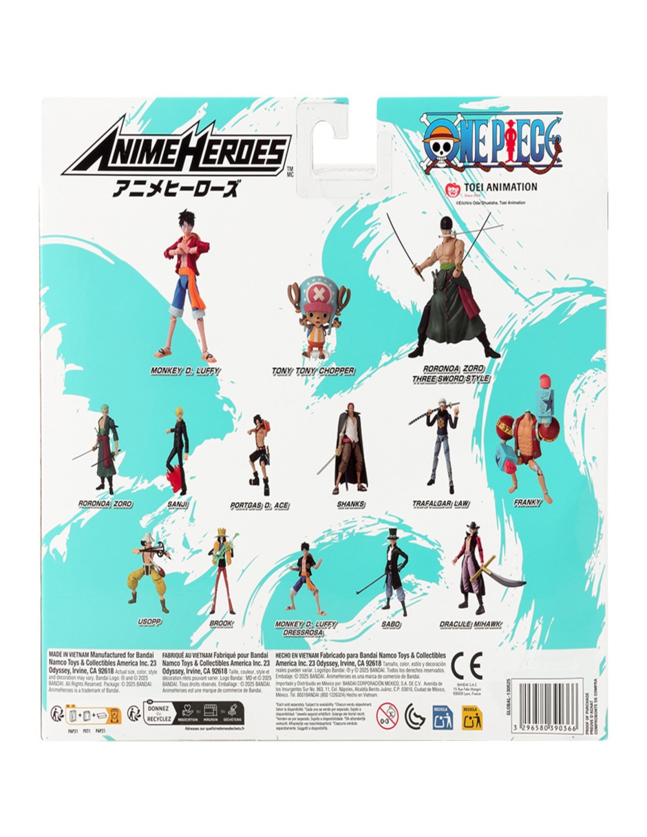 Set figuras acción articulada One Piece Diferentes personajes 4