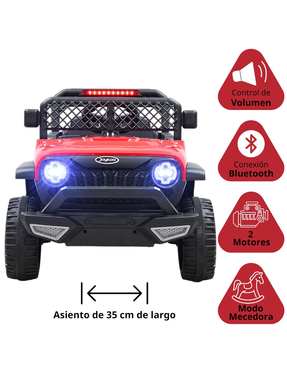 Automóvil montable con control remoto Joykoo 4x2 recargable infantil