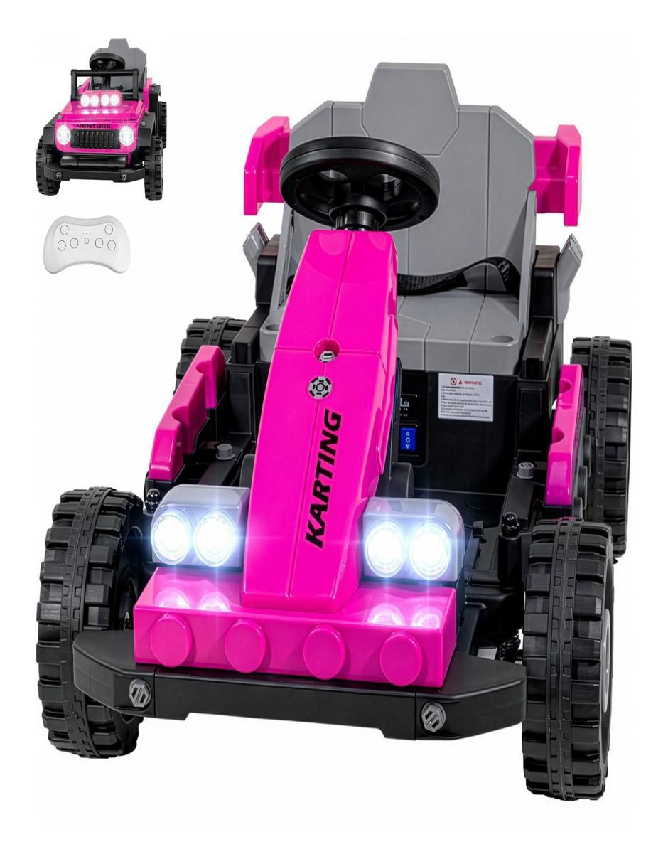 Automóvil montable con control remoto recargable infantil