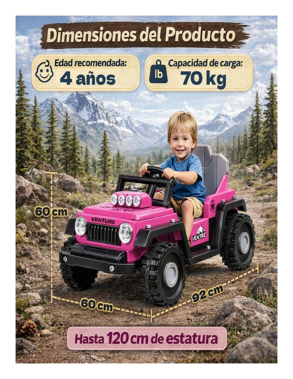 Automóvil montable con control remoto recargable infantil 7