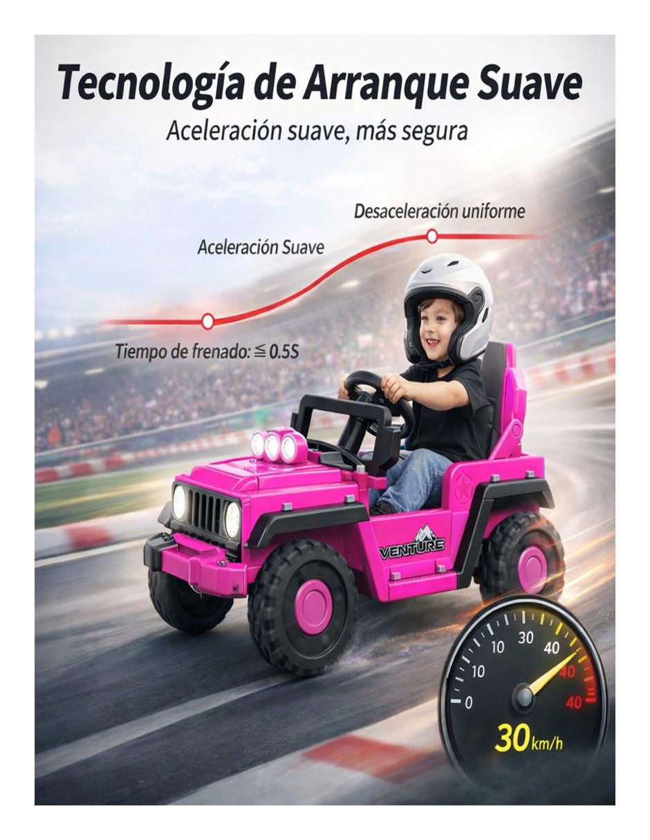 Automóvil montable con control remoto recargable infantil