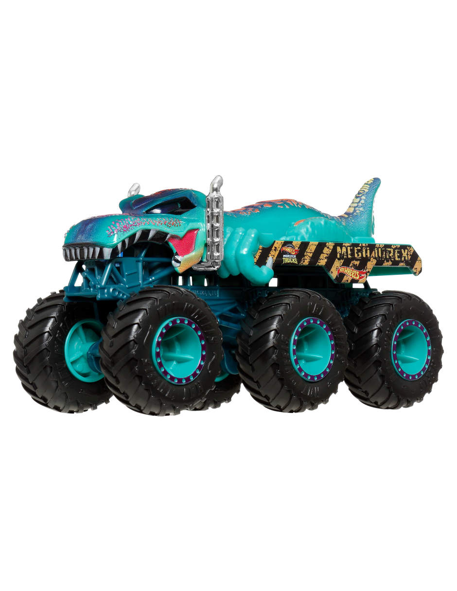 Vehículo monster truck shark vs dino multipack 6