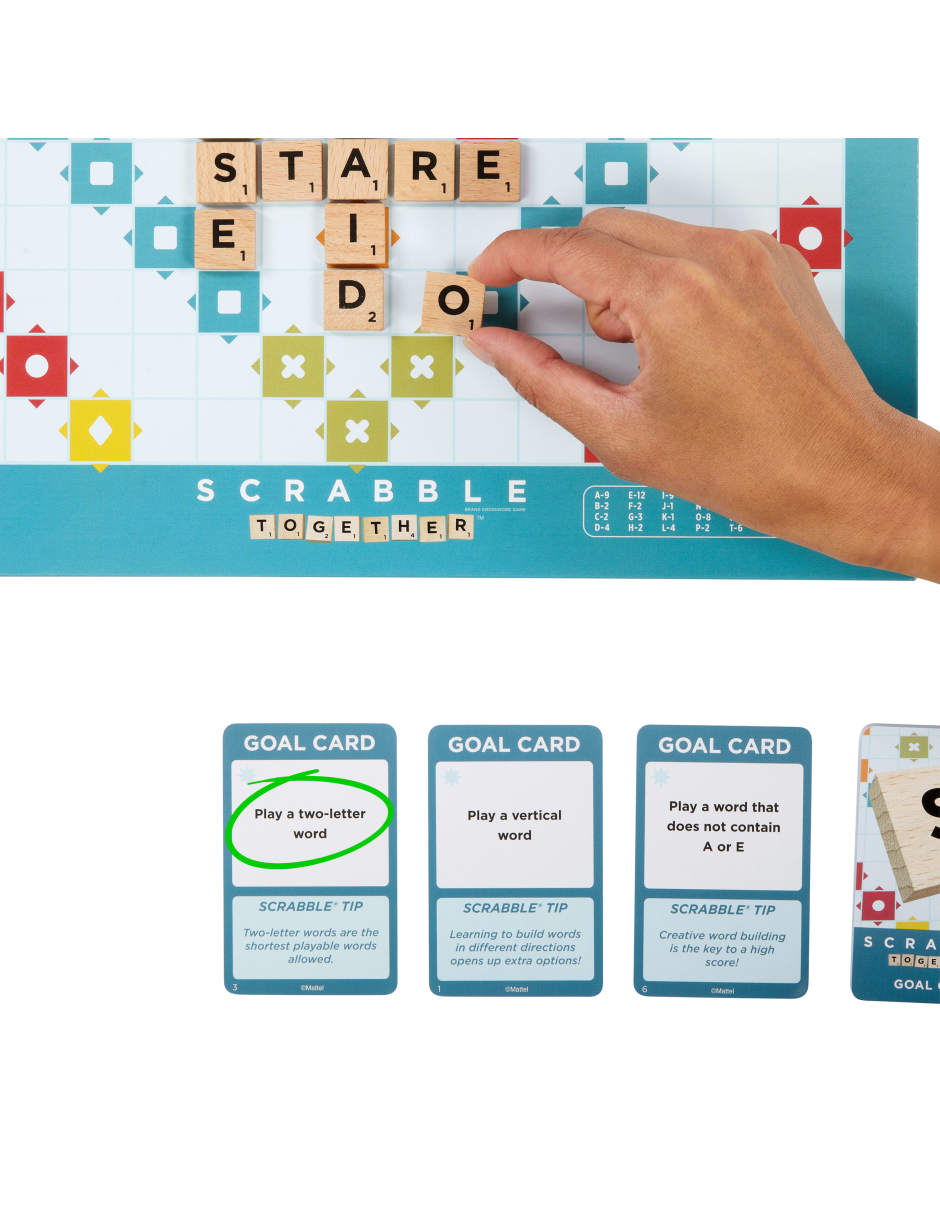 Scrabble 2 en 1 juego de mesa 5