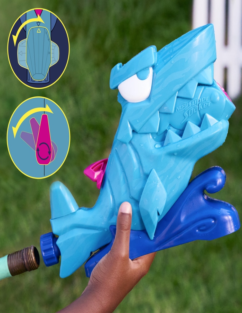 Lanzador de agua Nerf Supersoaker Super Soaker Hop & Chomp