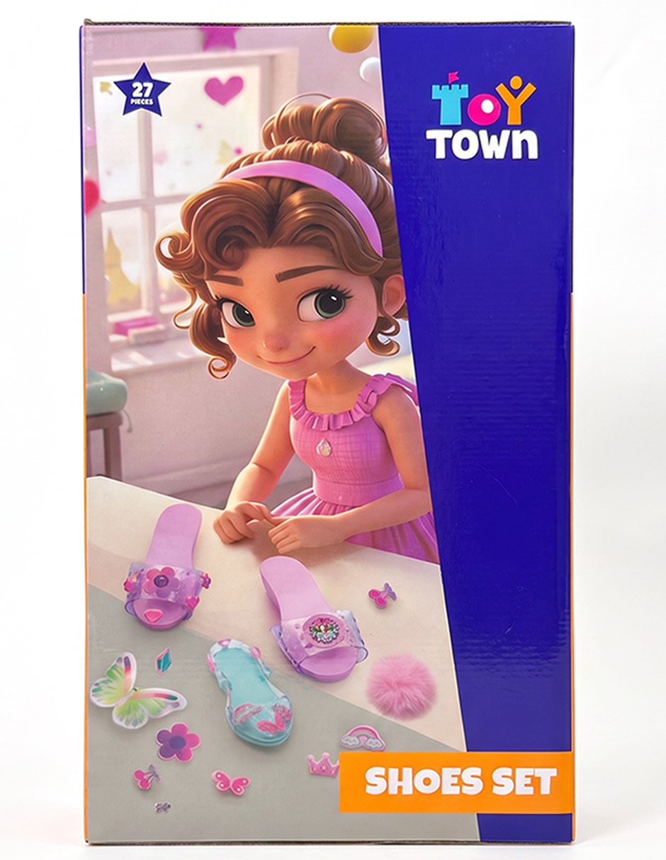 Shoes Set Toy Town juego de rol para niños 3