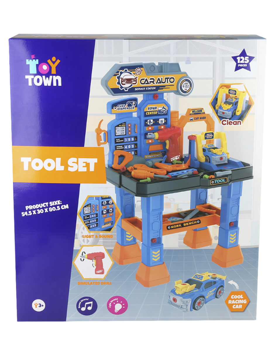 Estación de servicio y taller juego de rol para niños