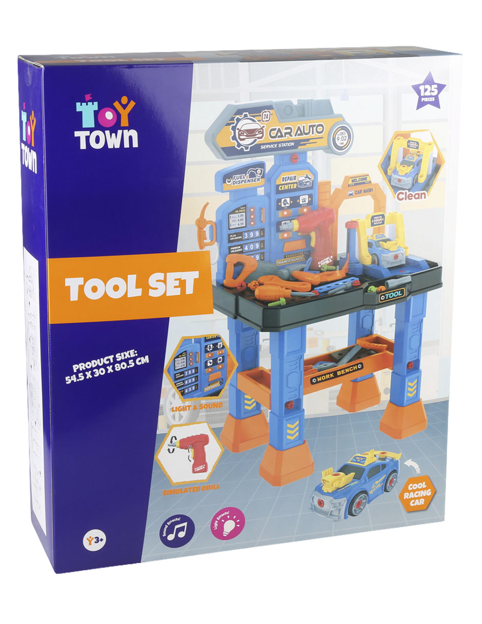 Estación de servicio y taller juego de rol para niños 4