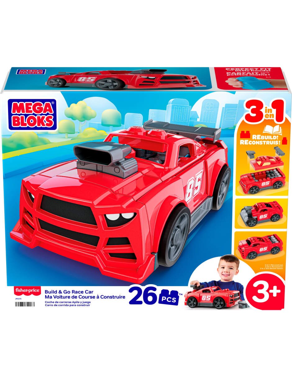Build & Go Auto Arma Y Acelera 3 En 1 JKG35 Fisher -Price