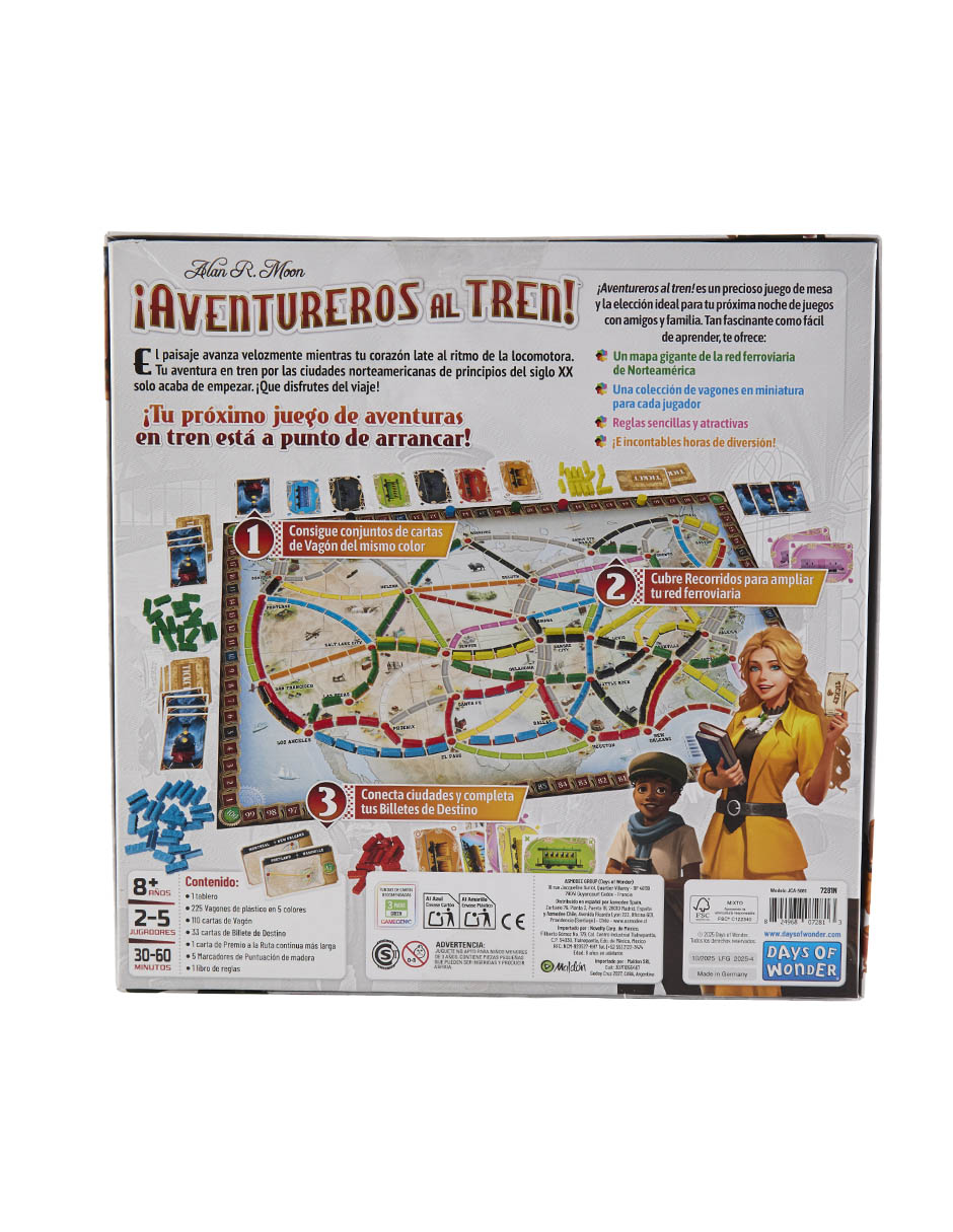 Juego De Mesa Estrategia Aventureros Al Tren Juegos De Mesa 4