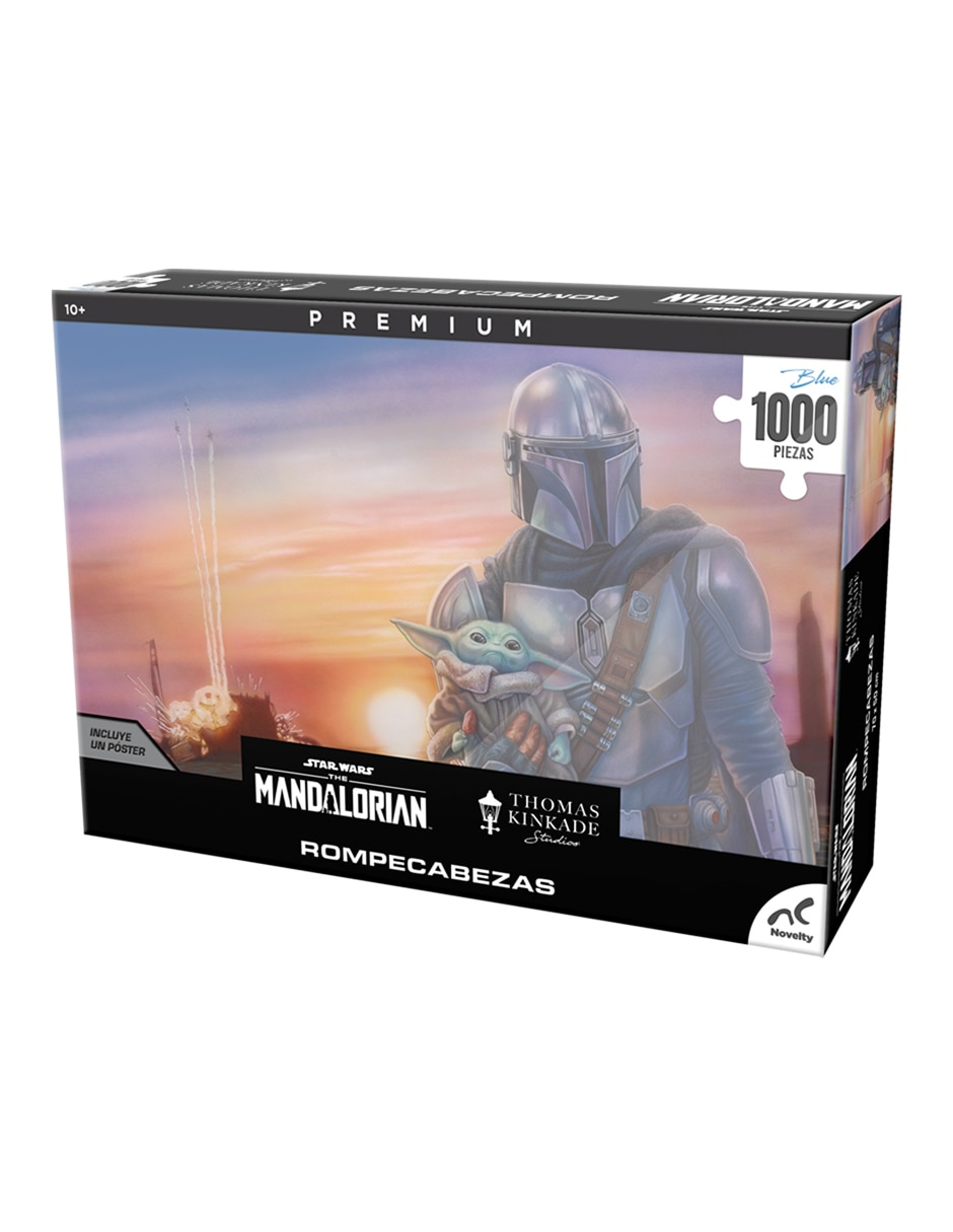 Rompecabezas Star Wars Premium Mandalorian Thomas Kinkade 1000 piezas 6