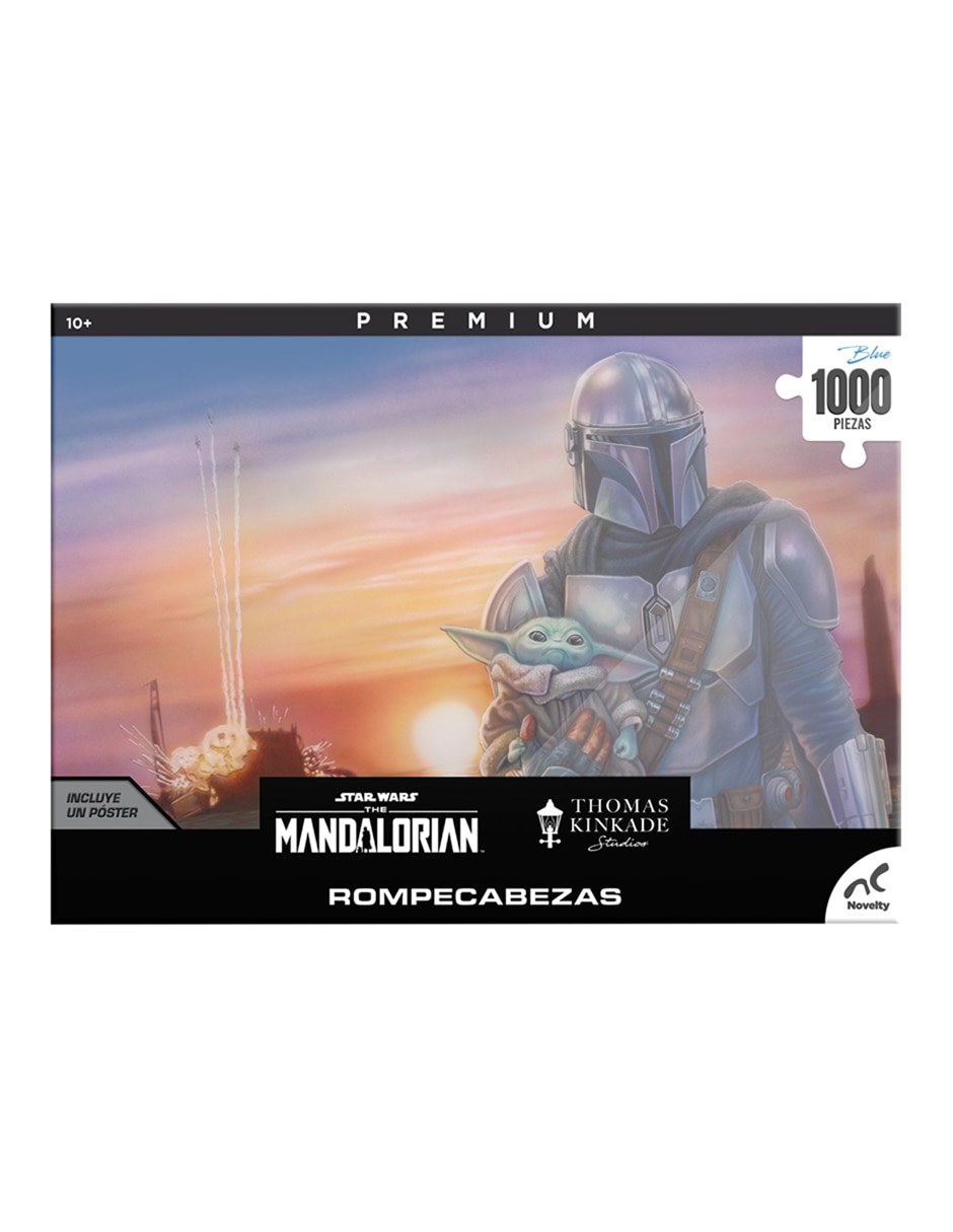 Rompecabezas Star Wars Premium Mandalorian Thomas Kinkade 1000 piezas 7