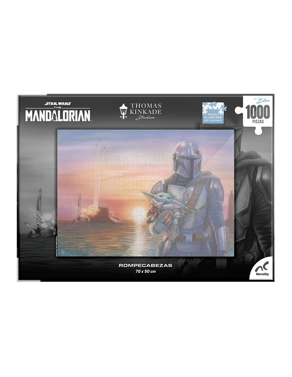 Rompecabezas Star Wars Premium Mandalorian Thomas Kinkade 1000 piezas 8