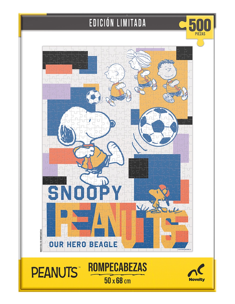 Rompecabezas Edición limitada Peanuts fútbol aterciopelado Novelty 500 piezas