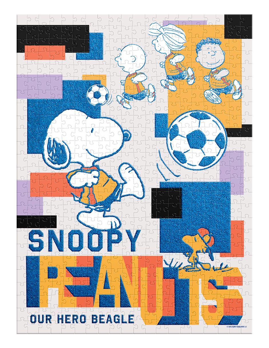 Rompecabezas Edición limitada Peanuts fútbol aterciopelado Novelty 500 piezas