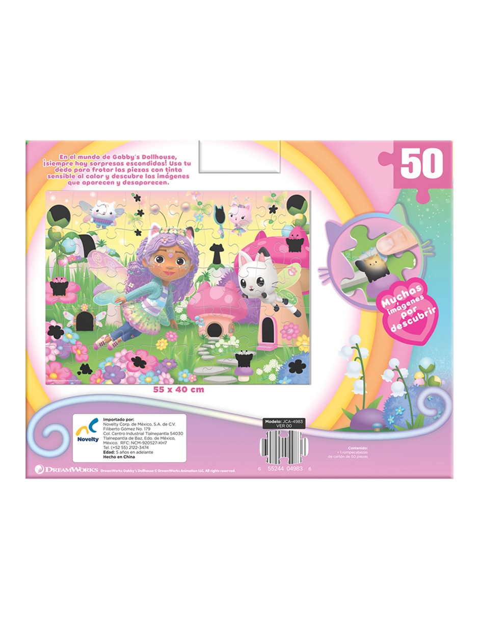 Rompecabezas infantil Frota y descubre Gabby´s Dollhouse 50 piezas 8