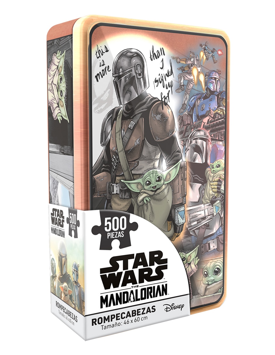 Rompecabezas star wars rompecabezas coleccionable mandalorian 500 pzs tin 500 "piezas" 1