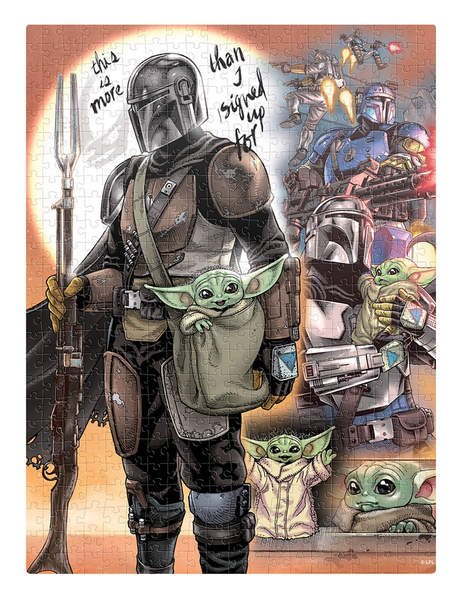 Rompecabezas star wars rompecabezas coleccionable mandalorian 500 pzs tin 500 "piezas" 5