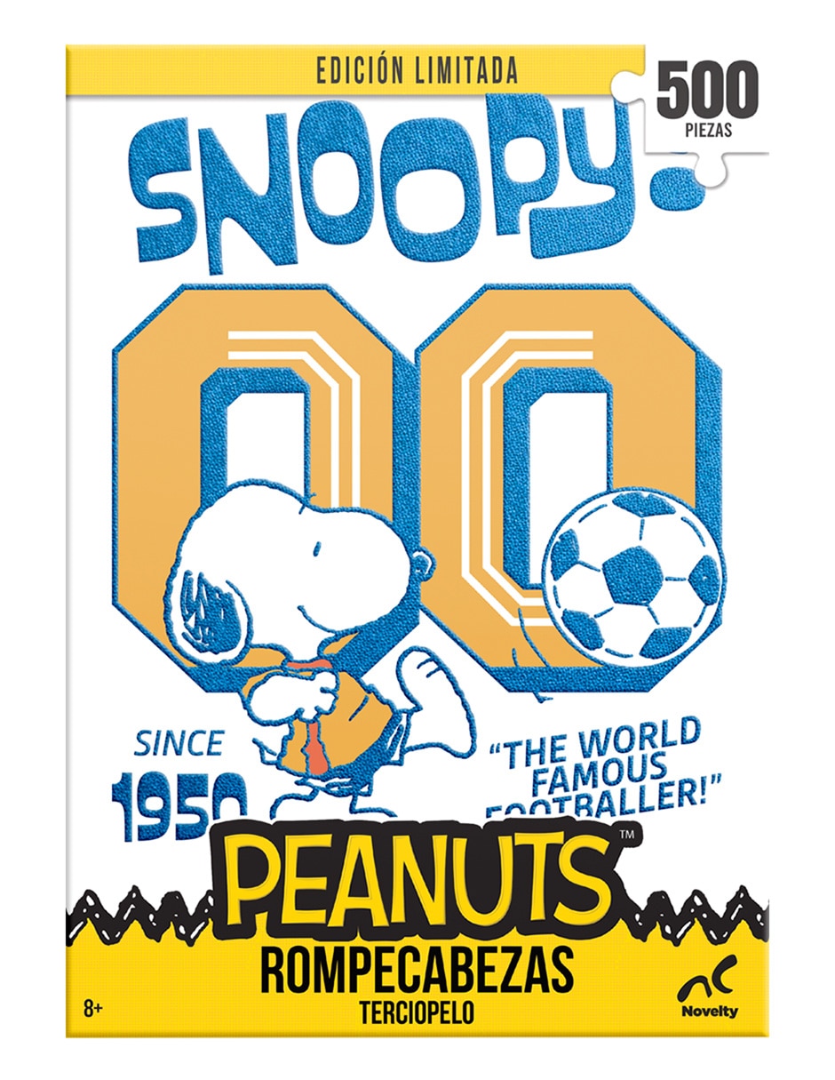 Rompecabezas Edición limitada Peanuts Futbol II aterciopelado Novelty 500 piezas